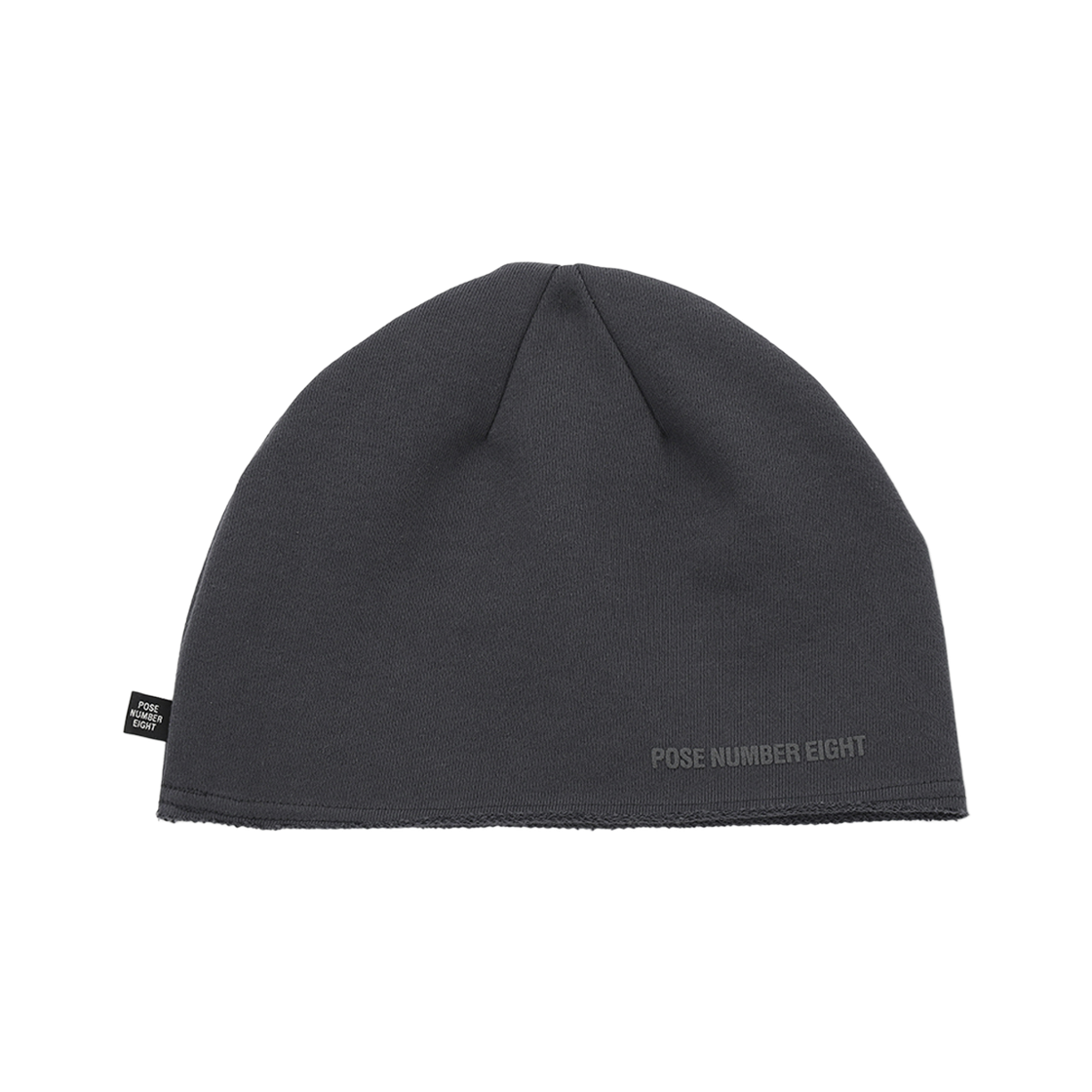포즈넘버에잇 퍼프 프린트 스웻 비니 (차콜)(Pose Number Eight Puff Print Sweat Beanie (Charcoal)) - 2
