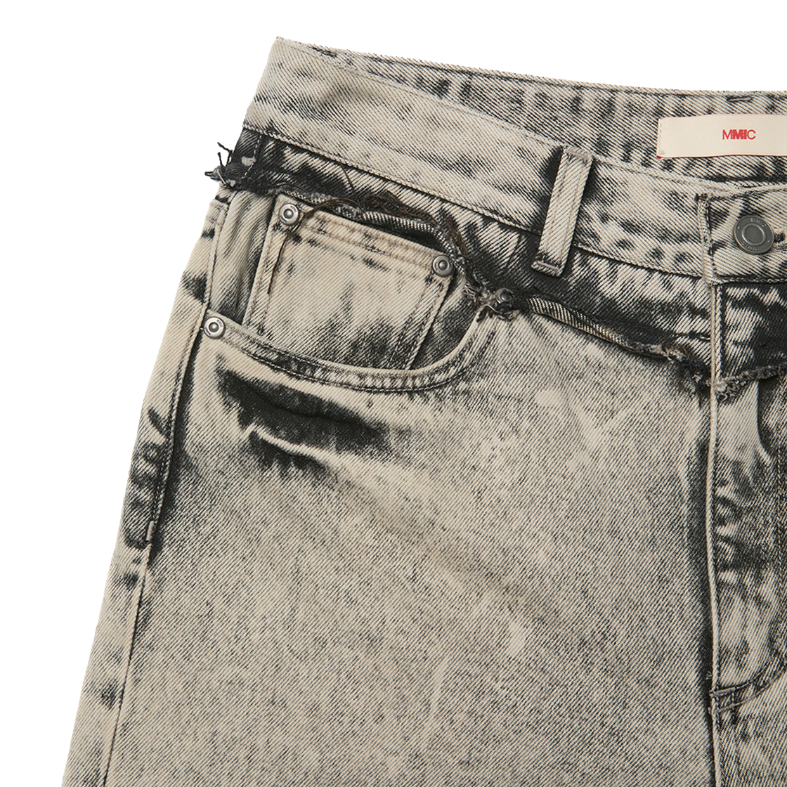 엠엠아이씨 오프 진 애시드 블랙(MMIC Off Jeans Acid Black) - 3