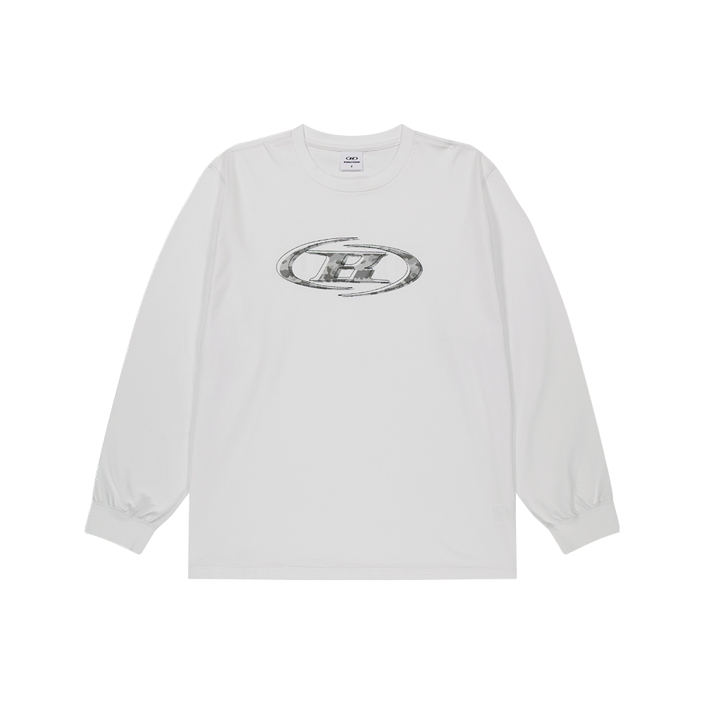 본투윈 카모 B 로고 롱슬리브 화이트(BORN TO WIN Camo B Logo Long Sleeve White)