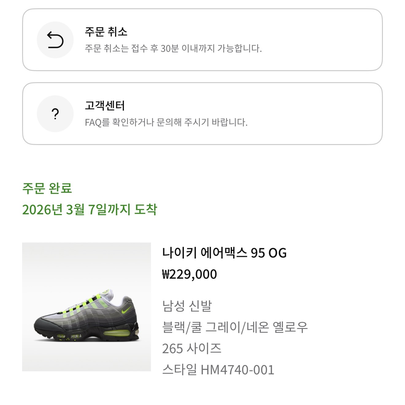 Nike Air Max 95 OG Neon 착용 스타일 - 1