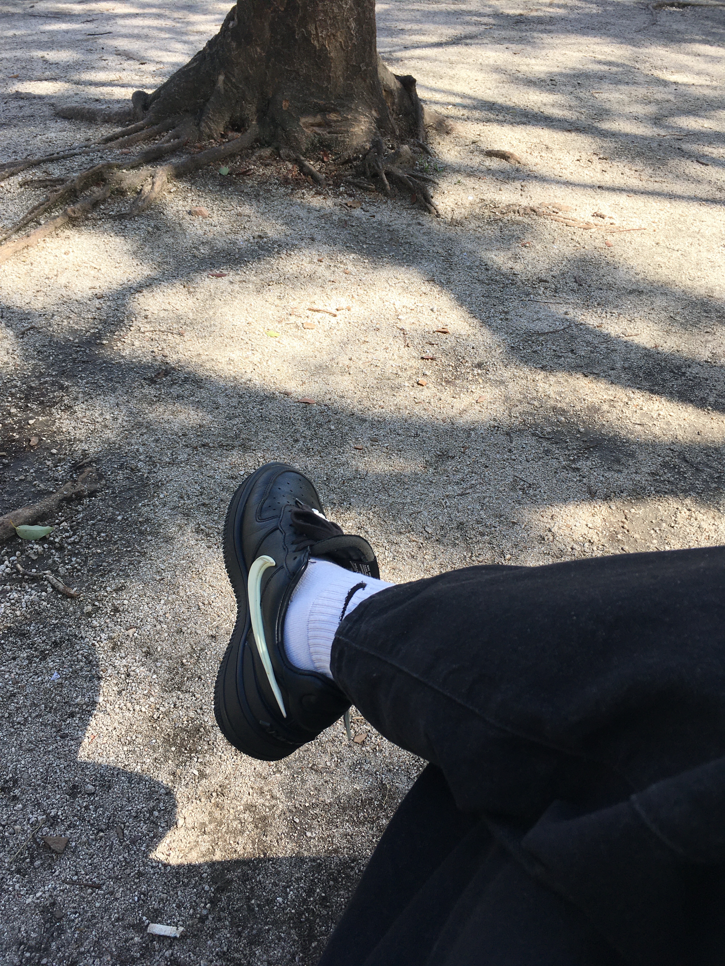Nike x Ambush Air Force 1 Low SP Black, Kapital Wool Check Drizzle Open Collar Shirt L/S Navy 착용 스타일 - 3