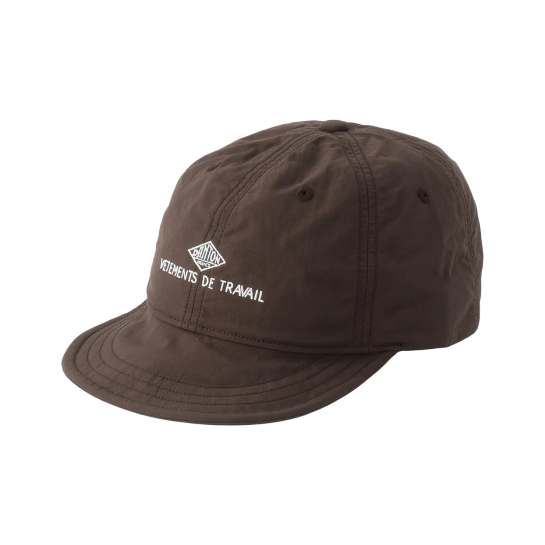 DT-H0268 Danton Nylon Tusser 6-Panel Cap Brown