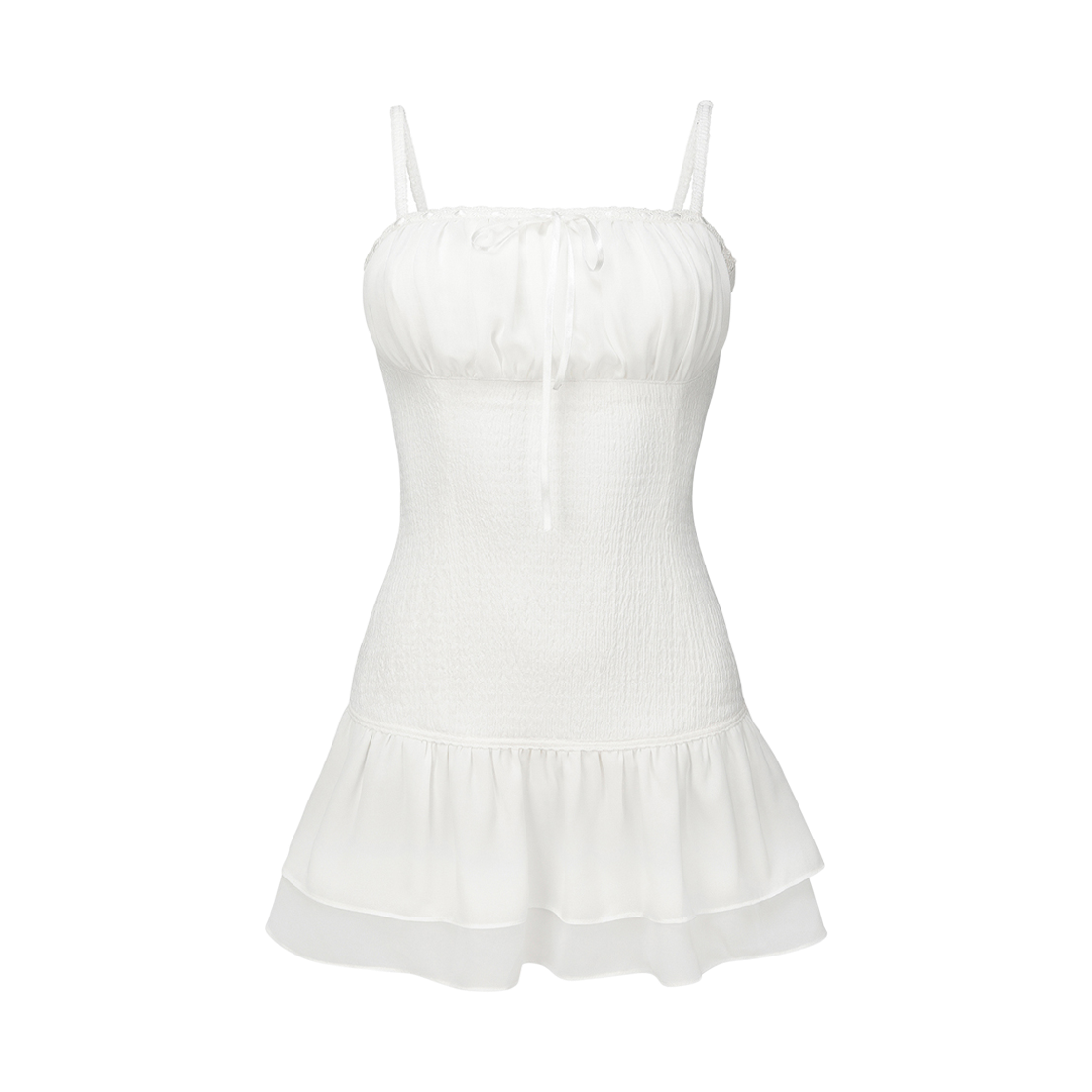 레이즈미야 페어리 샤샤 미니 드레스 화이트(REISE MIYA Fairy Shasha Mini Dress White) - 1