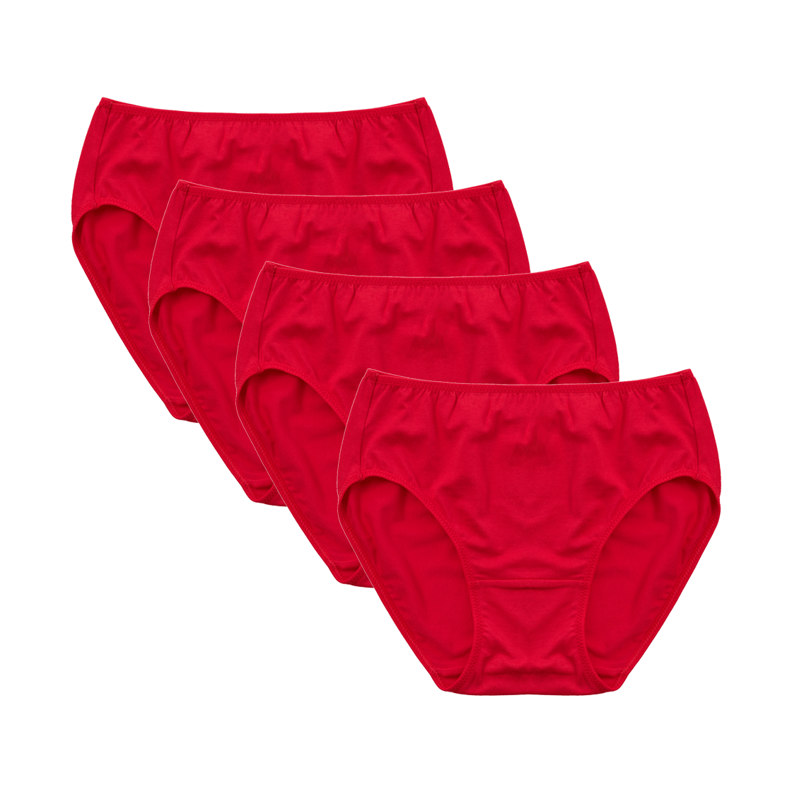 (W) 에이원 모달 데일리 팬티 1700 4팩 레드((W) AONE Modal Daily Panty 1700 4-Pack Red)