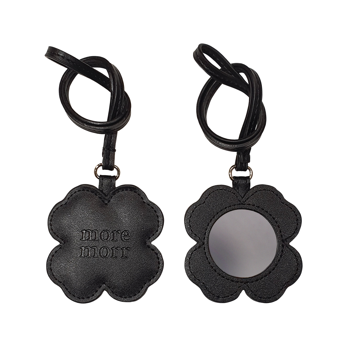 모어모르 클로버 키링 블랙(moremorr Clover Keyring Black)