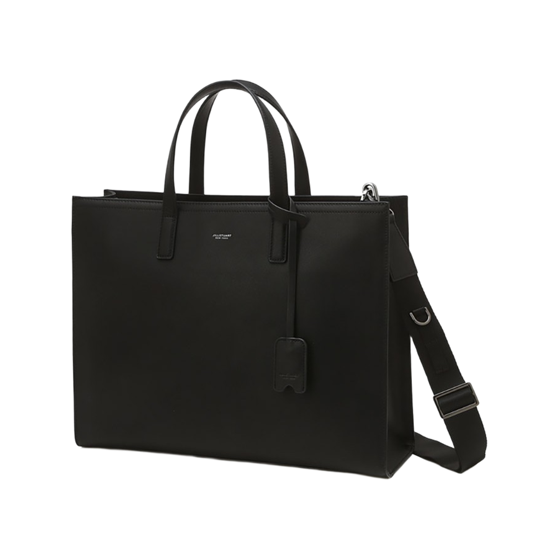 JUBA6E630BK Jillstuart Men's Acc Luke Black Cow Leather Tote Bag Juba6E630Bk Black