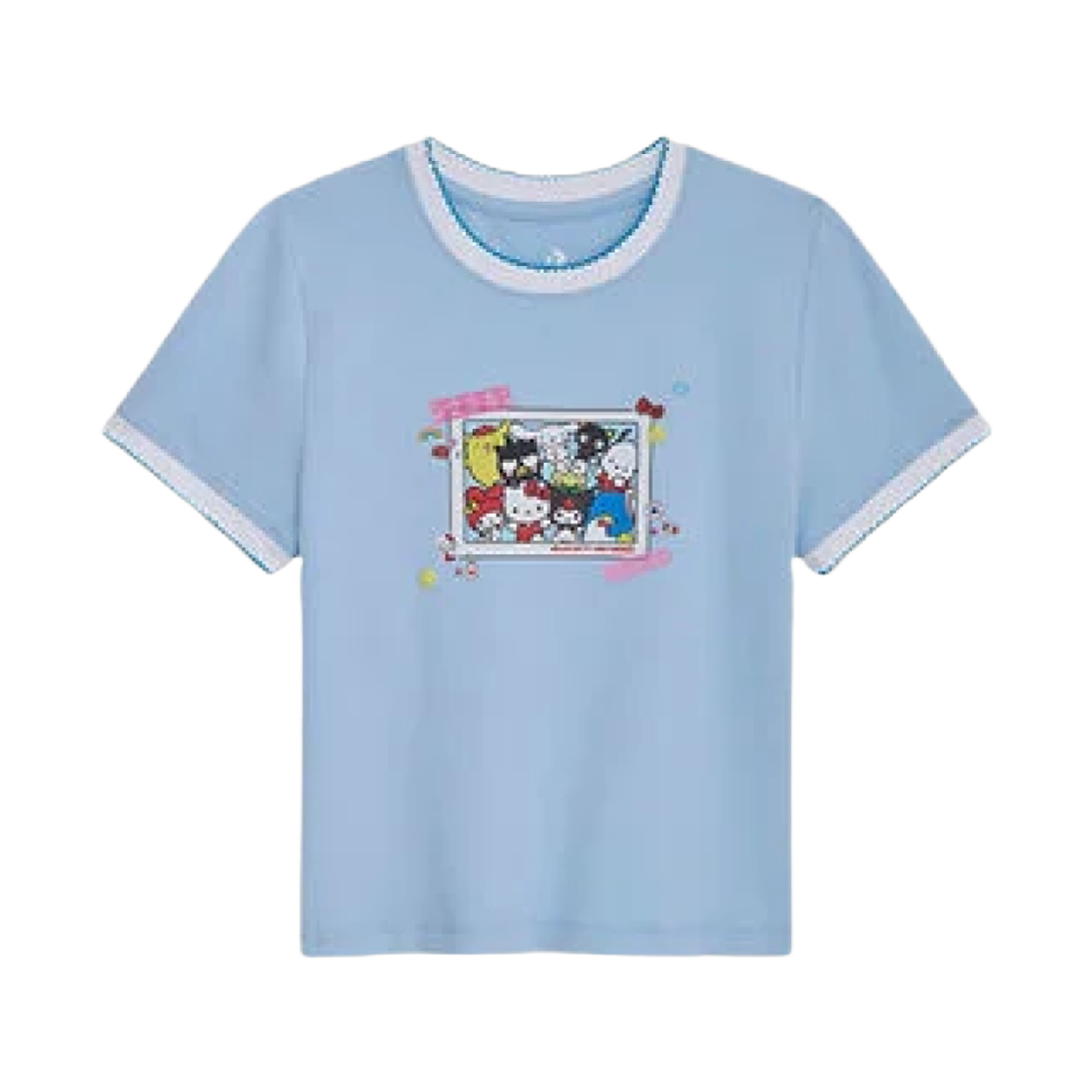 컨버스 x 헬로 키티 앤 프렌즈 베이비 티셔츠 클리어 스카이(Converse x Hello Kitty and Friends Baby T-Shirt Clear Skies)
