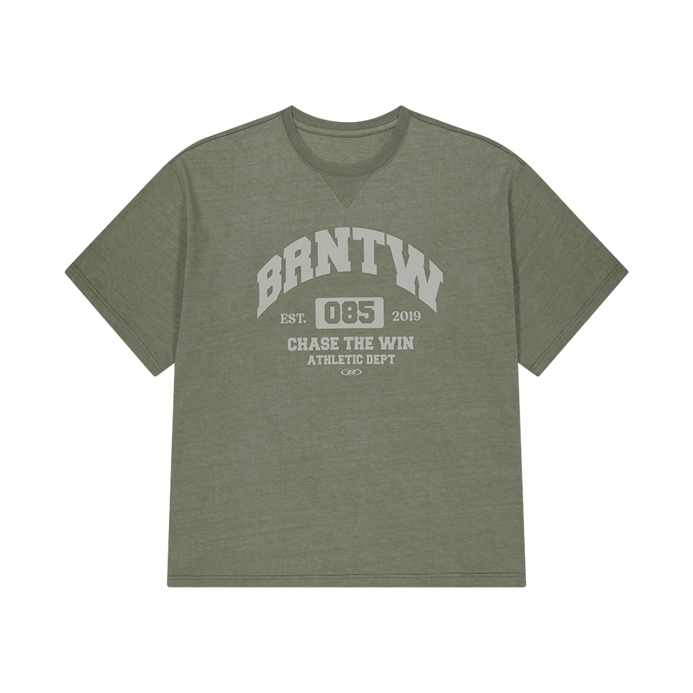 본투윈 BRNTW 피그먼트 엑스트라핏 티셔츠 카키(BORN TO WIN Brntw Pigment Extra Fit T-Shirts Khaki)