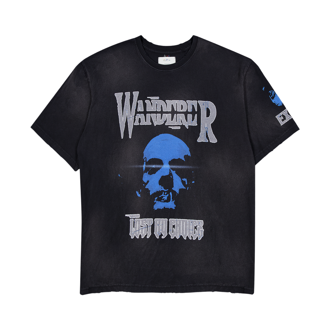 언더마이카 피오씨 원더러 로스트 바이 초이스 빈티지 워시드 티셔츠 블랙(Undermycar POC Wanderer Lost By Choice Vintage Washed T-Shirts Black)