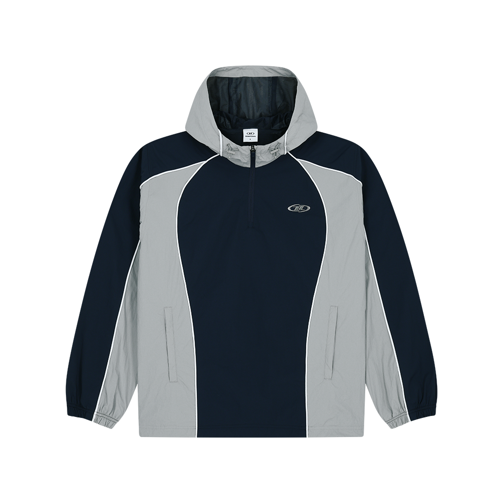 본투윈 나일론 블록 아노락 자켓 네이비(BORN TO WIN Nylon Block Anorak Jacket Navy)
