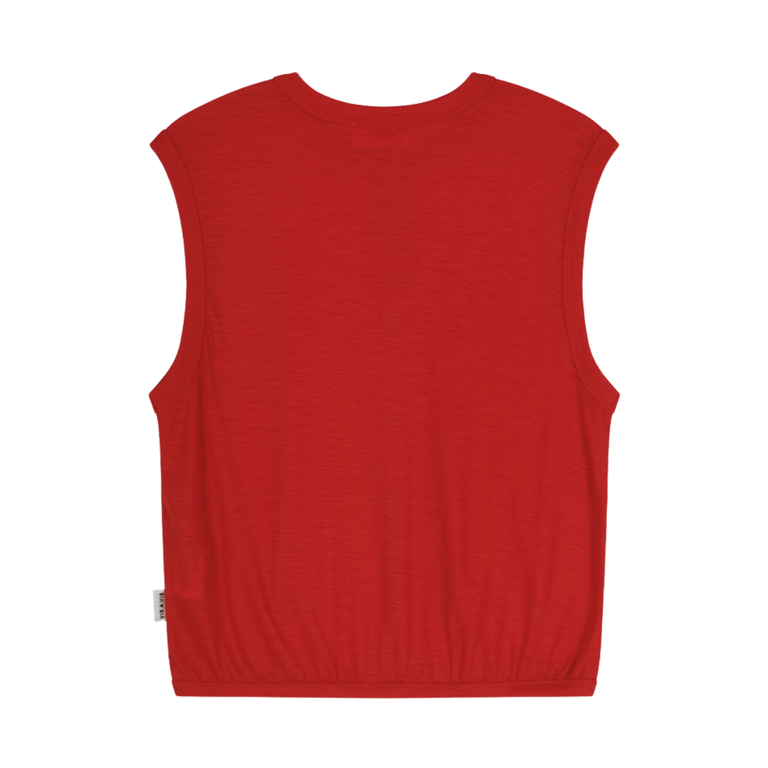 비자비 슈퍼 원투엔티스 울 저지 베스트 레드(VIS A VIS Super 120'S Wool Jersey Vest Red) - 2