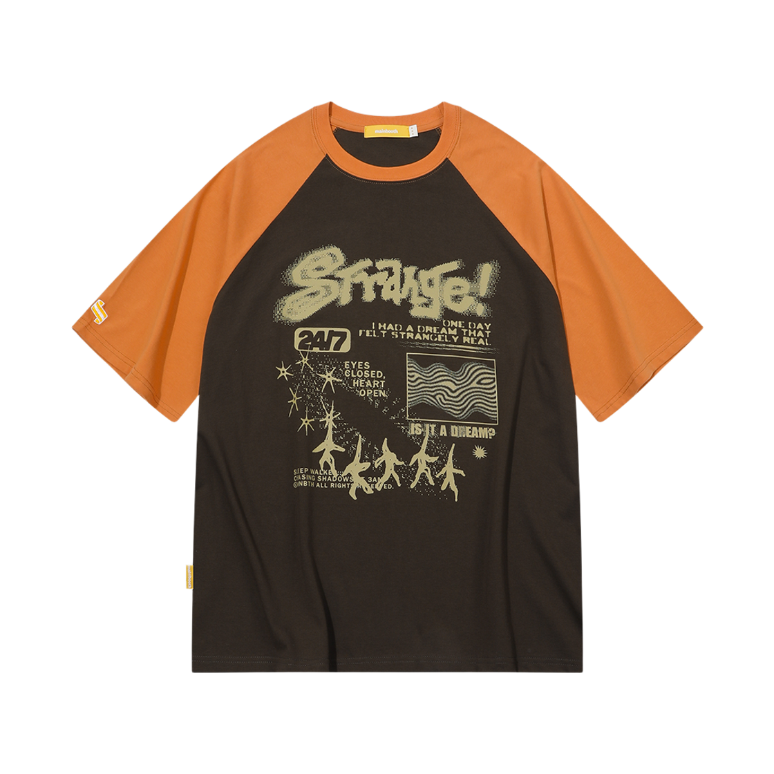 MBBES3HTU10OR MAINBOOTH Strange Dream T-shirt Orange