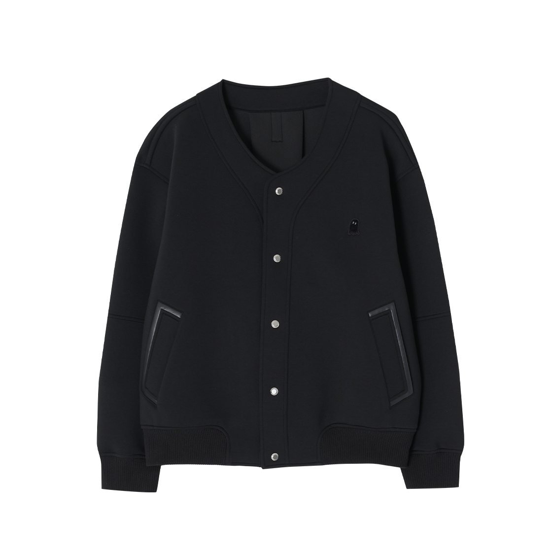 지오송지오 셈블런스 카라리스 점퍼 블랙 ZH2JP801BK(ZIOSONGZIO SEMBLANCE Collarless Jumper Black)