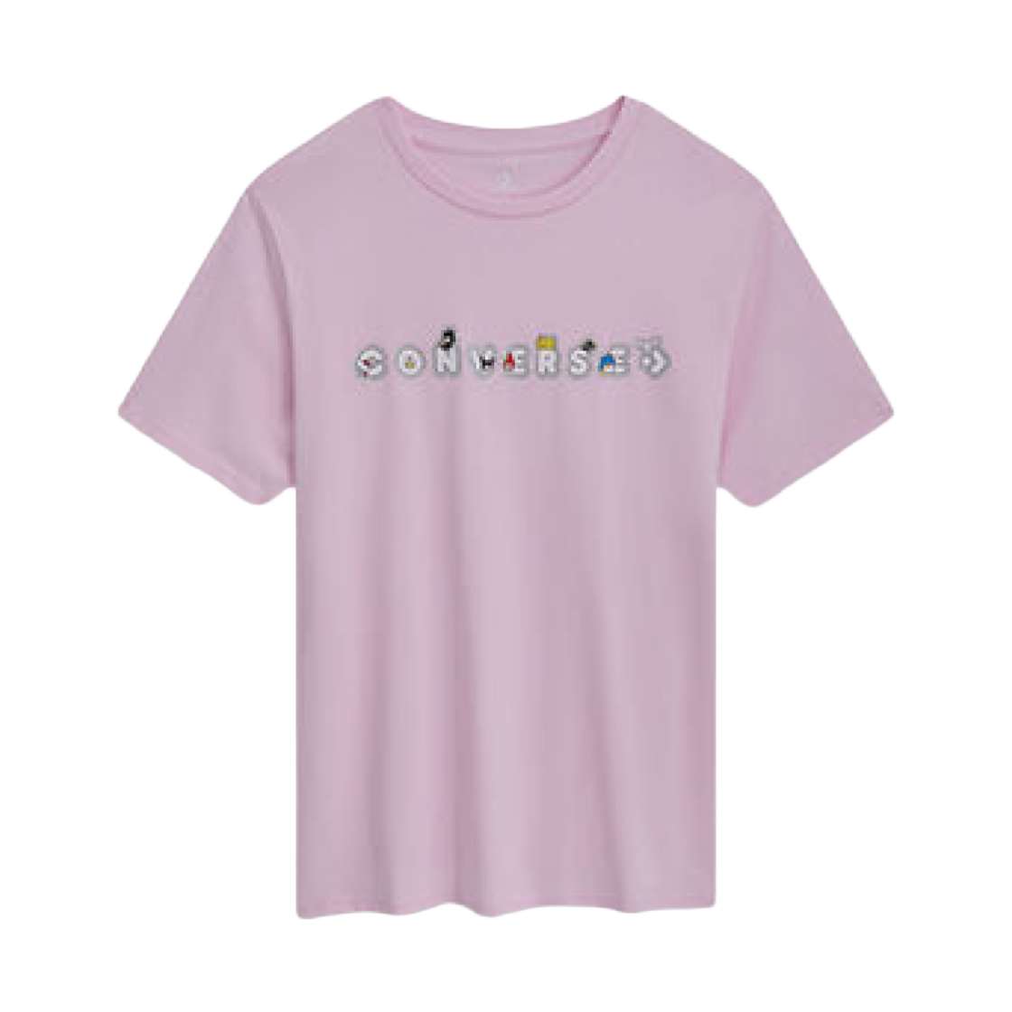 컨버스 x 헬로 키티 앤 프렌즈 스티커 티셔츠 뉴 파운드 블룸(Converse x Hello Kitty and Friends Stickers T-Shirt New Found Bloom)