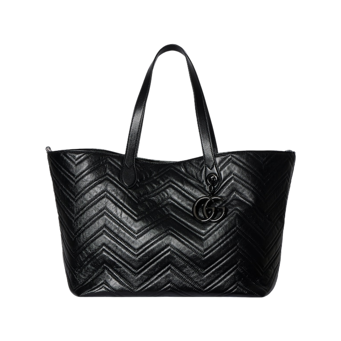 855392-AAFS1-1000 Gucci GG Marmont Large Tote Bag Black