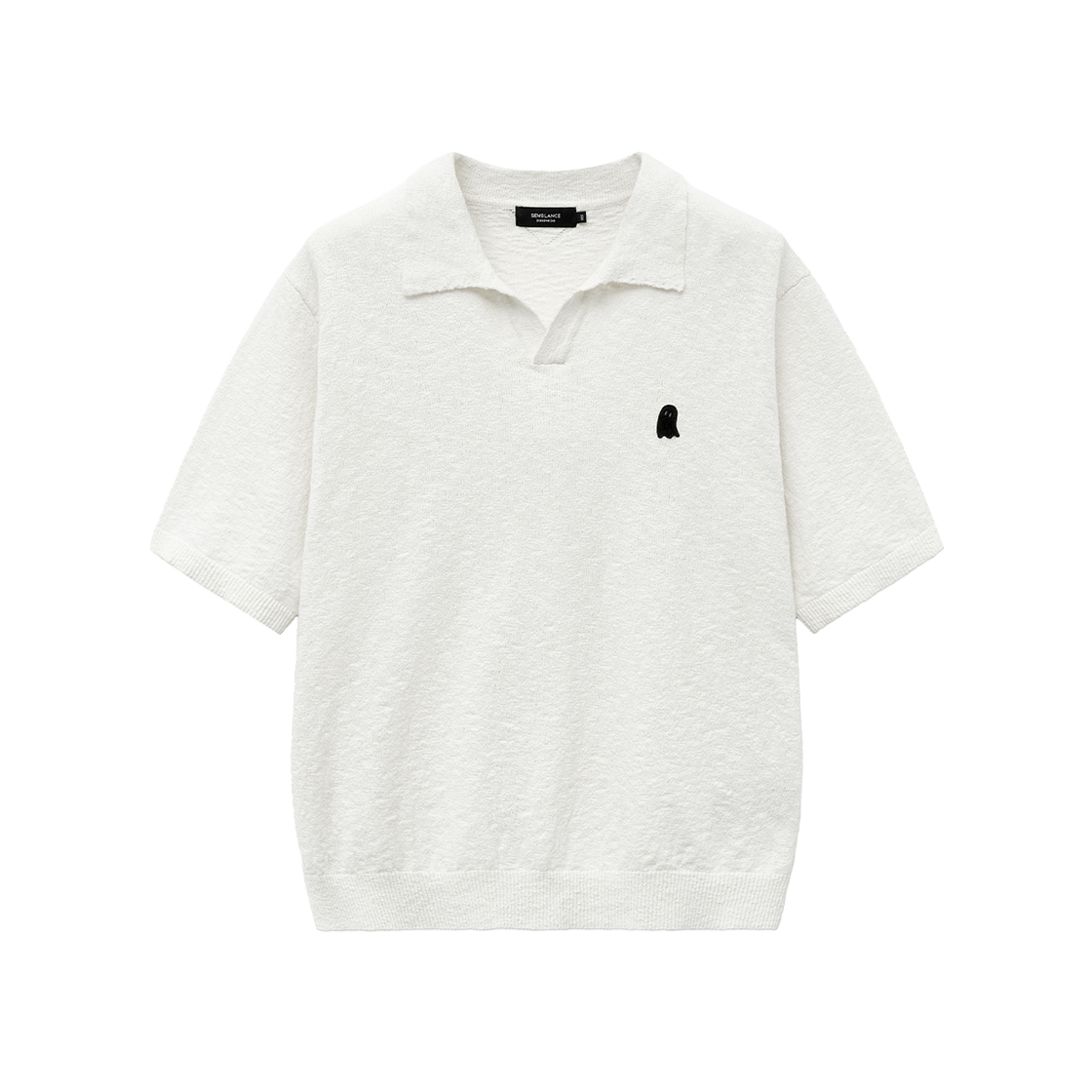 지오송지오 셈블런스 부클 카라 니트 아이보리 ZH2KT876IV(ZIOSONGZIO SEMBLANCE Boucle Collared Knit Ivory) - 1