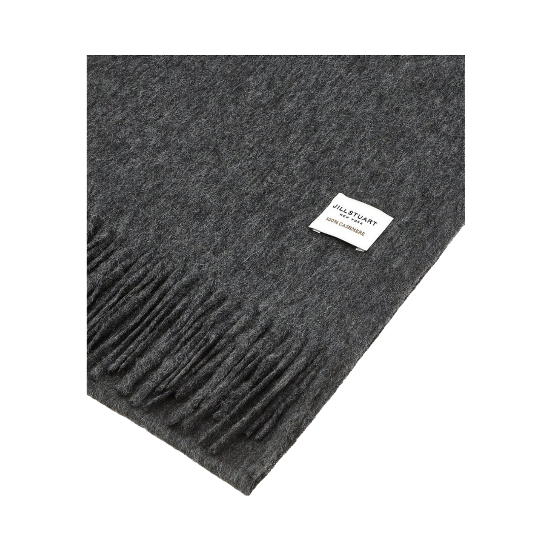 질스튜어트 액세사리 남성 남녀공용 로고포인트 캐시미어 100% 그레이 머플러 JUMU5F122G2 그레이(Jillstuart Men's Acc Unisex Logo Point 100% Cashmere Gray Muffler Jumu5F122G2 Normal Grey) - 2
