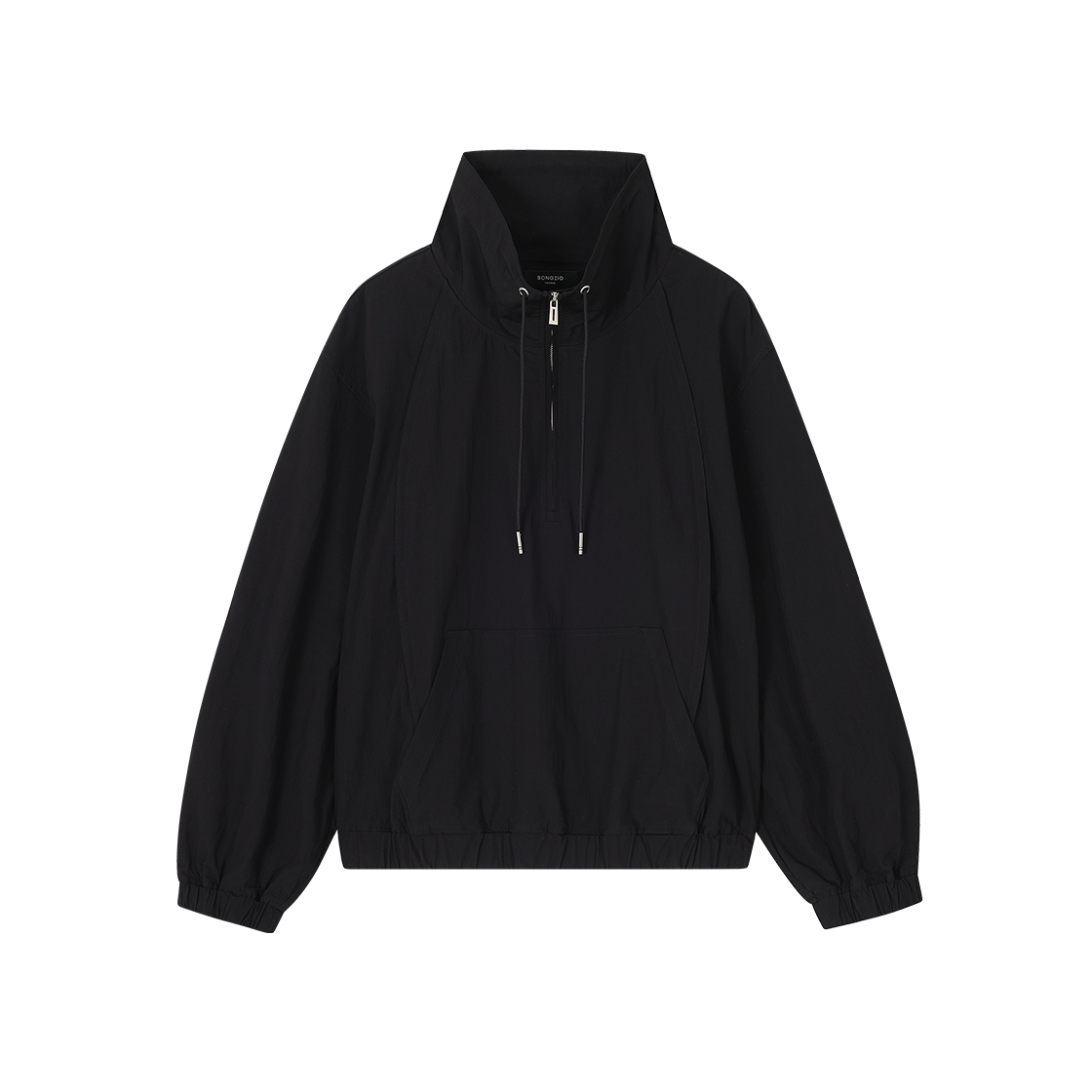 SI2TS246BK SONGZIO HOMME Cocoon Anorak Hood Black