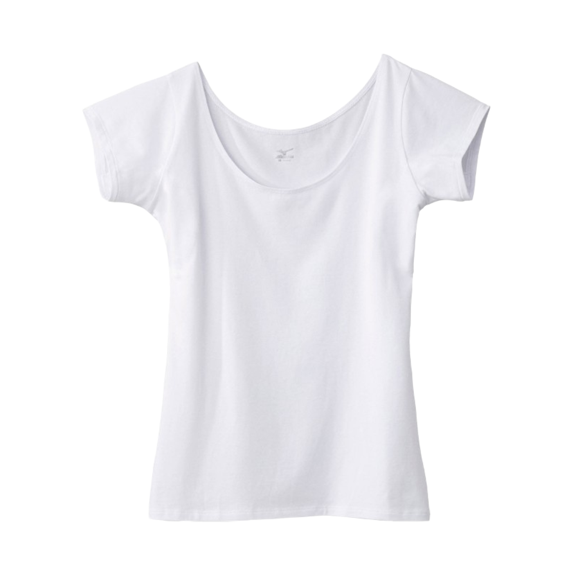 C2JAA30101 (W) Mizuno Draft Quick Dry Under Round Neck French Sleeve T-Shirt White
