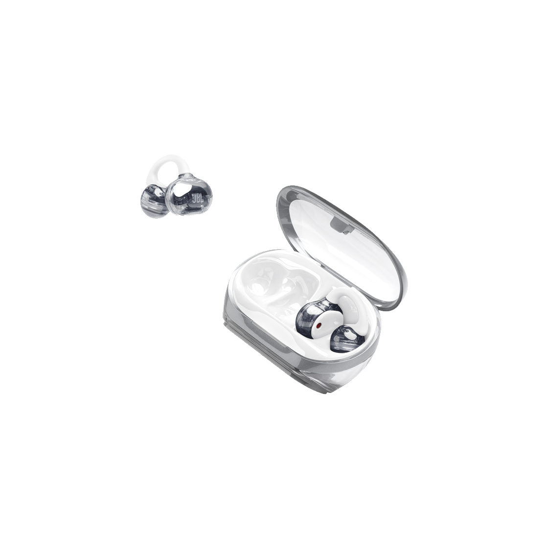 제이비엘 SOUNDGEAR CLIPS 사운드기어 클립 오픈형 블루투스 이어폰 귀걸이 화이트(JBL SOUNDGEAR CLIPS Open Bluetooth Earphones Earrings White)