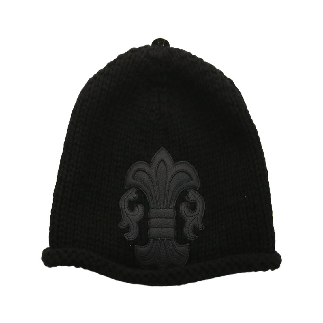 한스룸 크롬하츠 Bs 플레어 패치 캐시미어 비니(Hansroom Chrome Hearts BS Fleur Patch Cashmere Beanie)