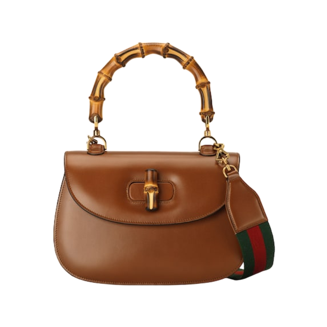 구찌 뱀부 1947 미디움 백 브라운(Gucci Bamboo 1947 Medium Bag Brown) - 1