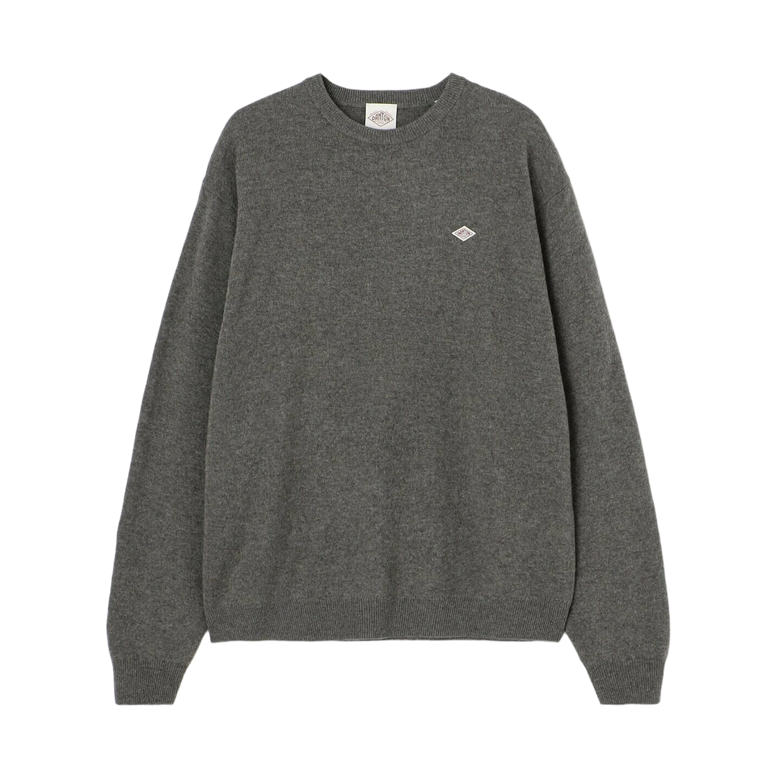 DT-D0028 Danton Lambswool Crewneck Knit Pullover Greige