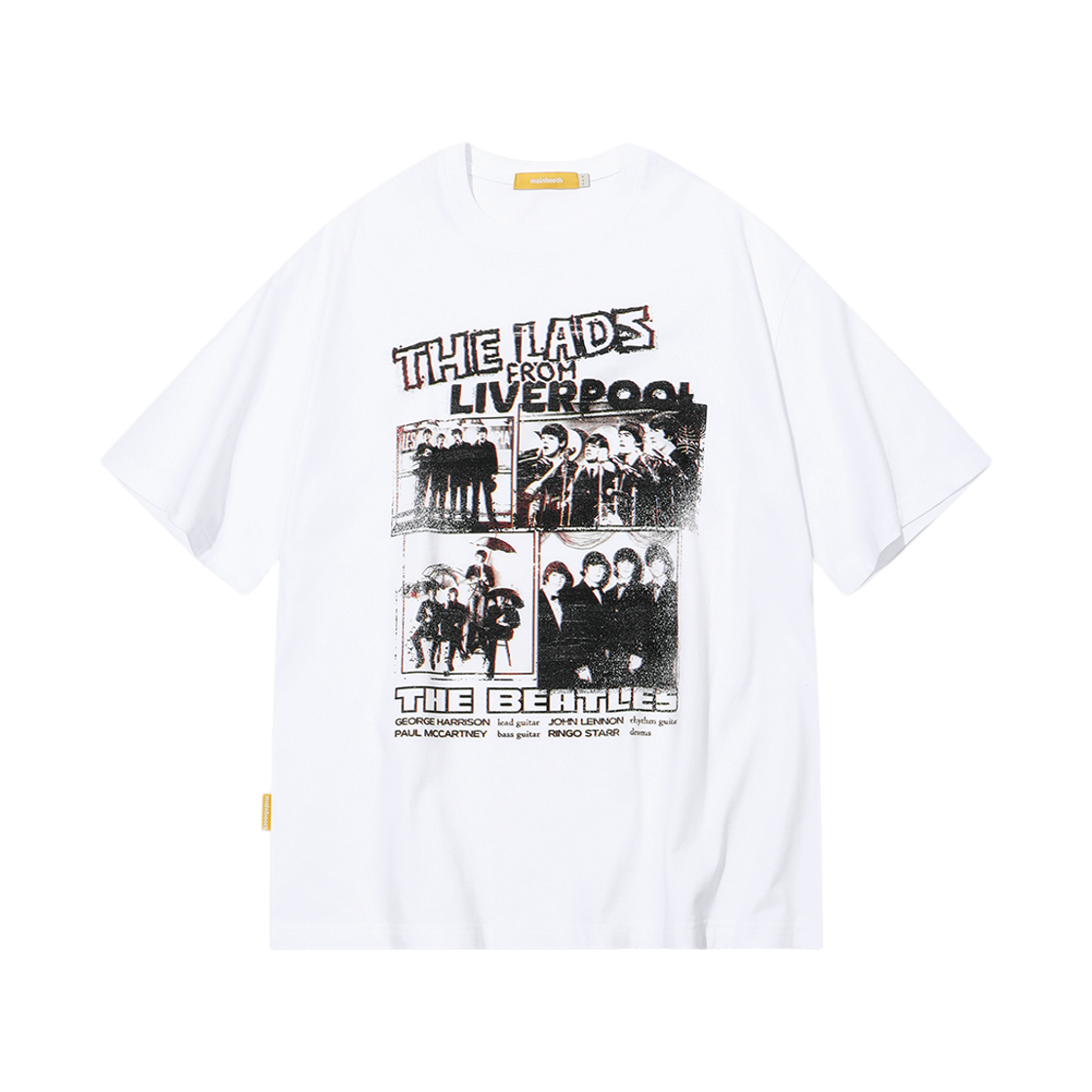 MBBES4HTU19WH MAINBOOTH [Beatles] Liverpool T-Shirt White