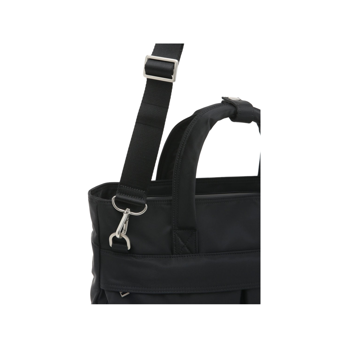 질스튜어트 액세사리 남성 에반 블랙 투포켓 나일론 세로형 토트백 겸 크로스백 JUBA5F502BK 블랙(Jillstuart Men's Acc Evan Black Two-Pocket Vertical Nylon Tote & Crossbody Bag Juba5F502Bk Black) - 3