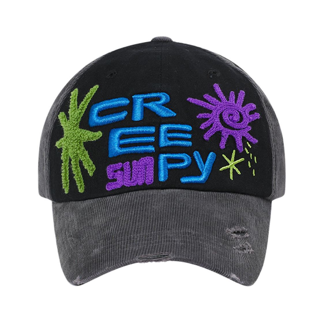 MBBDF1CPU01BK MAINBOOTH Creepy Sun Ball Cap Black