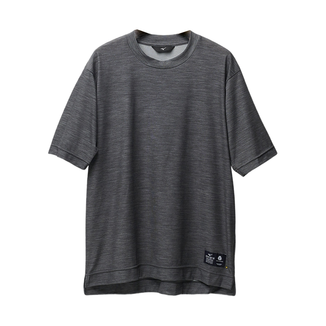 C2JAB66208 Mizuno 365 All-In-One Merino Wool Crewneck T-Shirt Charcoal Heather