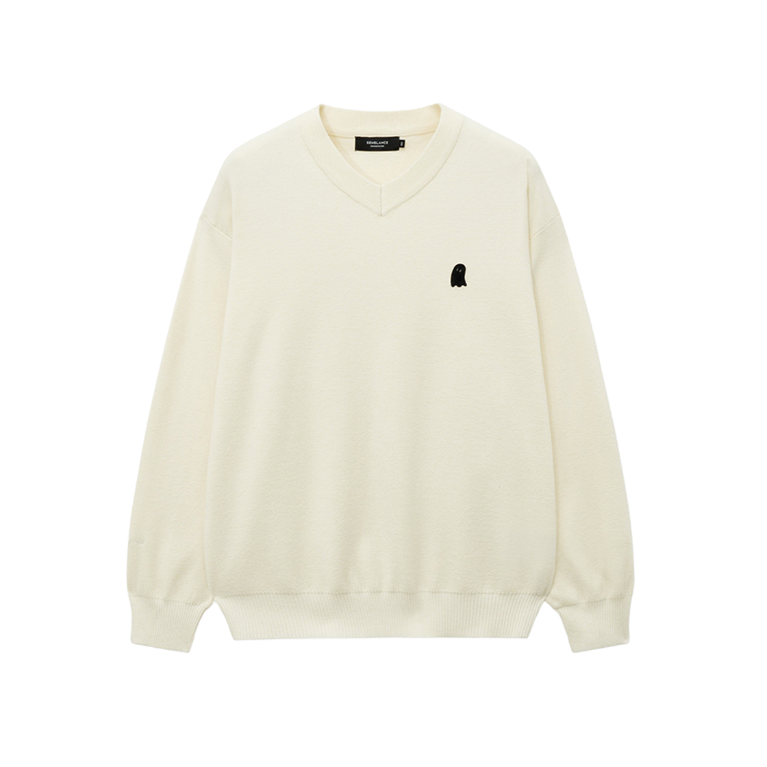 지오송지오 셈블런스 브이넥 니트 아이보리 ZH2KT818IV