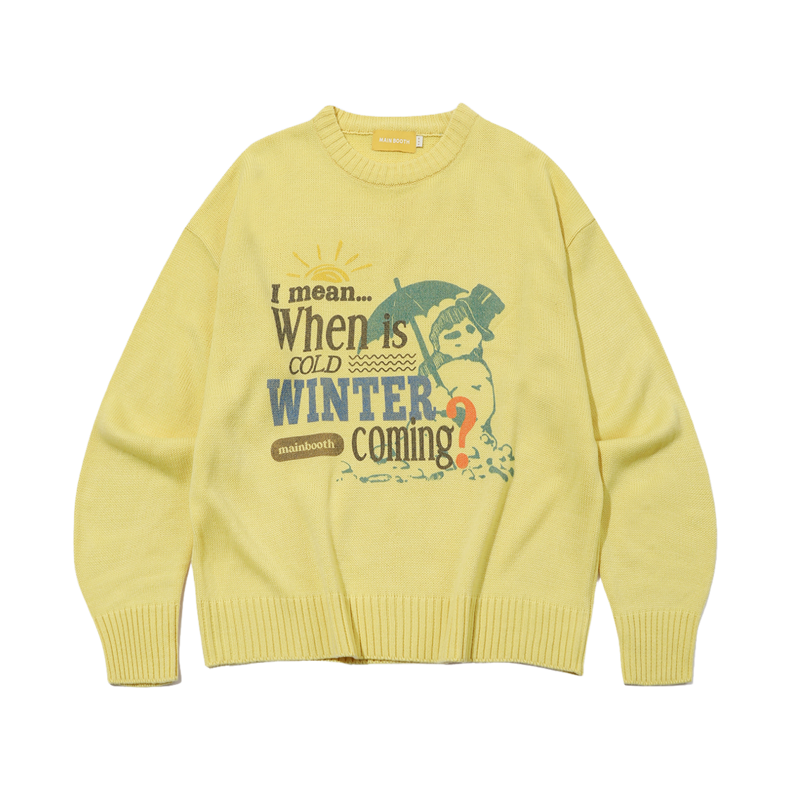 메인부스 멜팅 스웨터 레몬