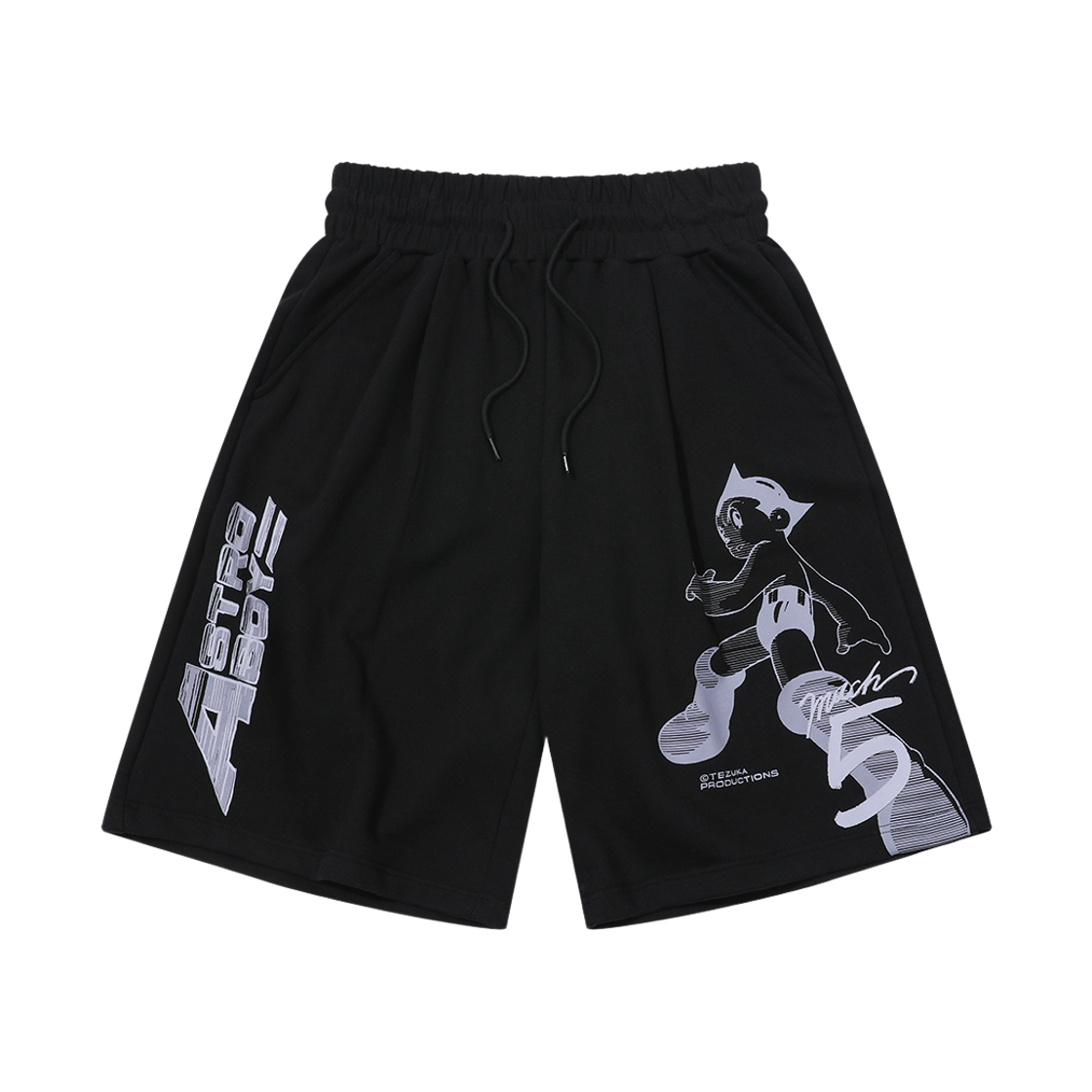 MBBES1HPU01BK MAINBOOTH [Astro Boy] Mach 5 Sweat Shorts Black