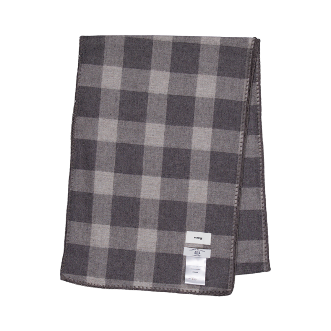 퍼렌 체크 스카프 그레이(PERENN  Check Scarf Gray) - 2