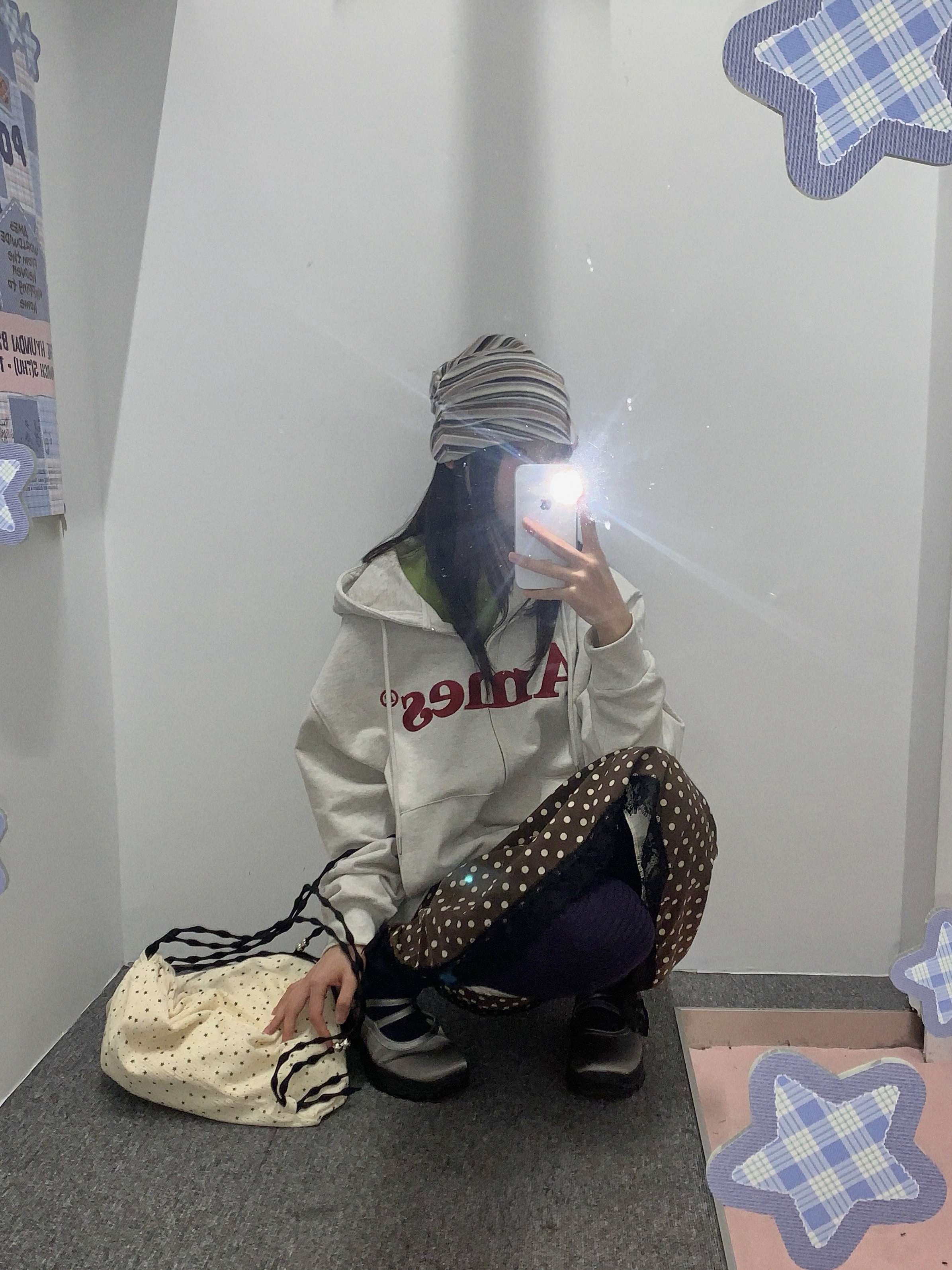 (W) Rockfishweatherwear Flatform Z Strap Mary Jane Grey 착용 스타일 - 1