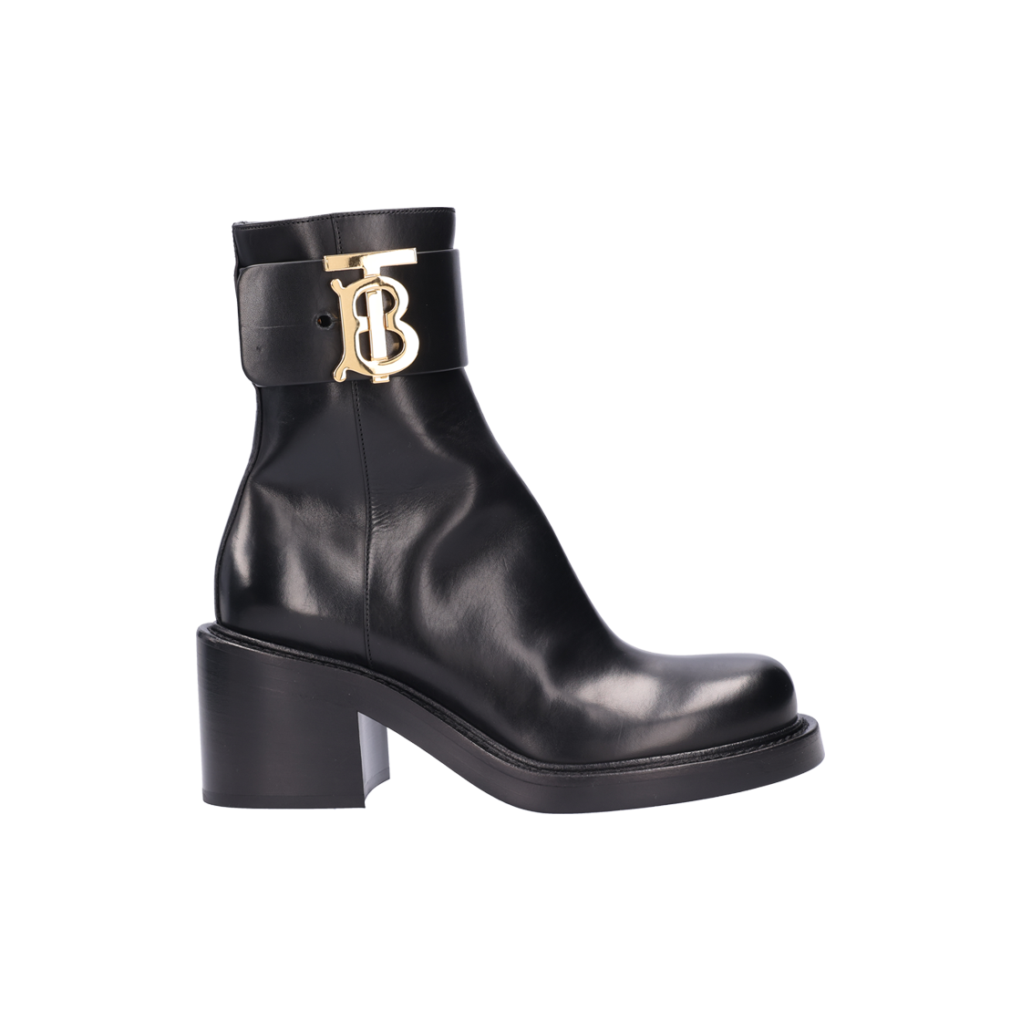 ITAPF9HSJOCD Burberry TB Belt Boots Leather Black 36