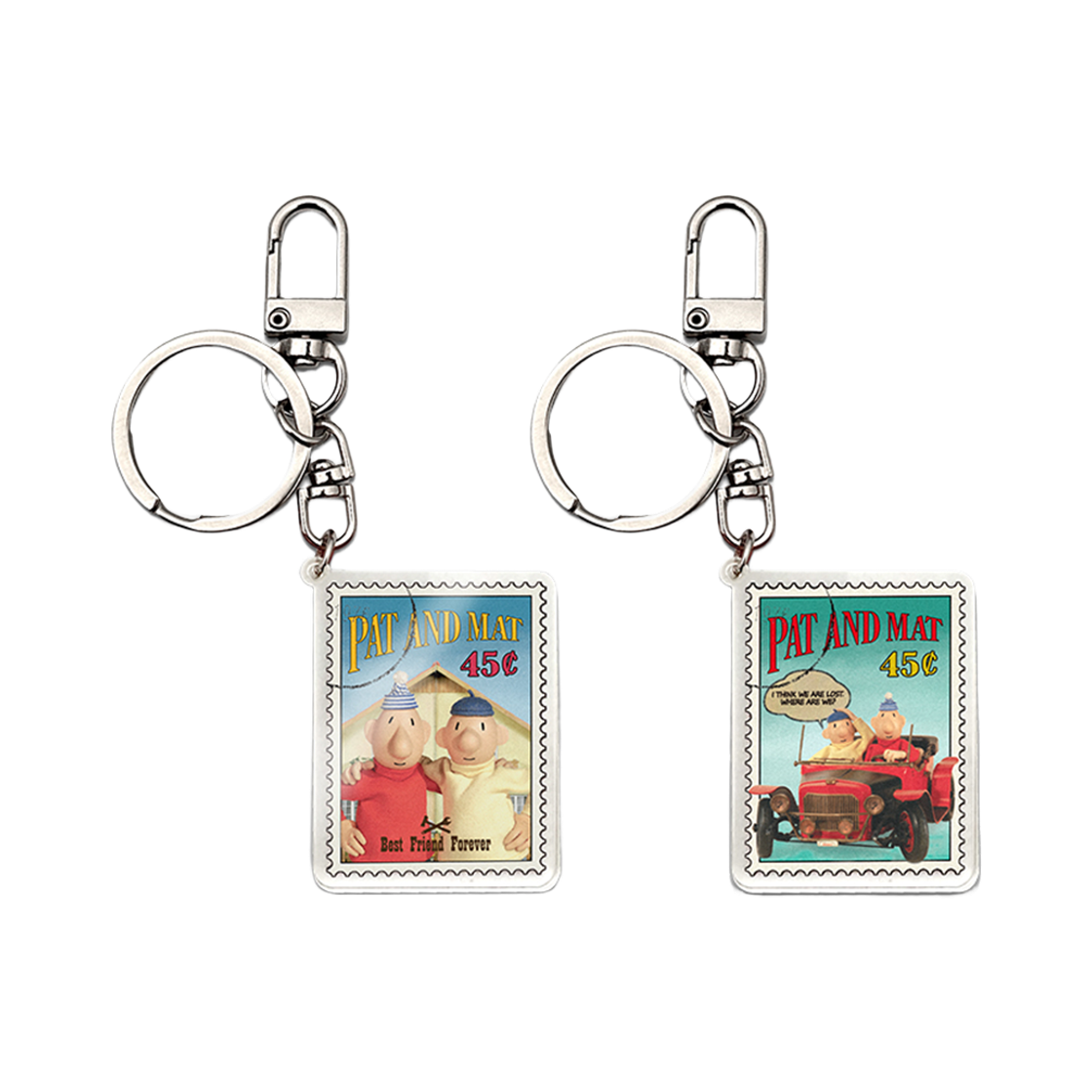 MB23F5ACU08 MAINBOOTH [Pat&Mat] Stamp Key Ring