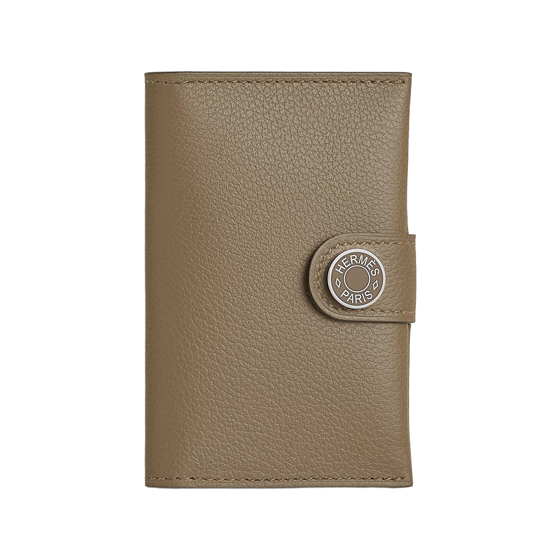 H084335CKAP Hermes R.M.S Card Holder Evercolor Calfskin & Palladium Beige Marfa
