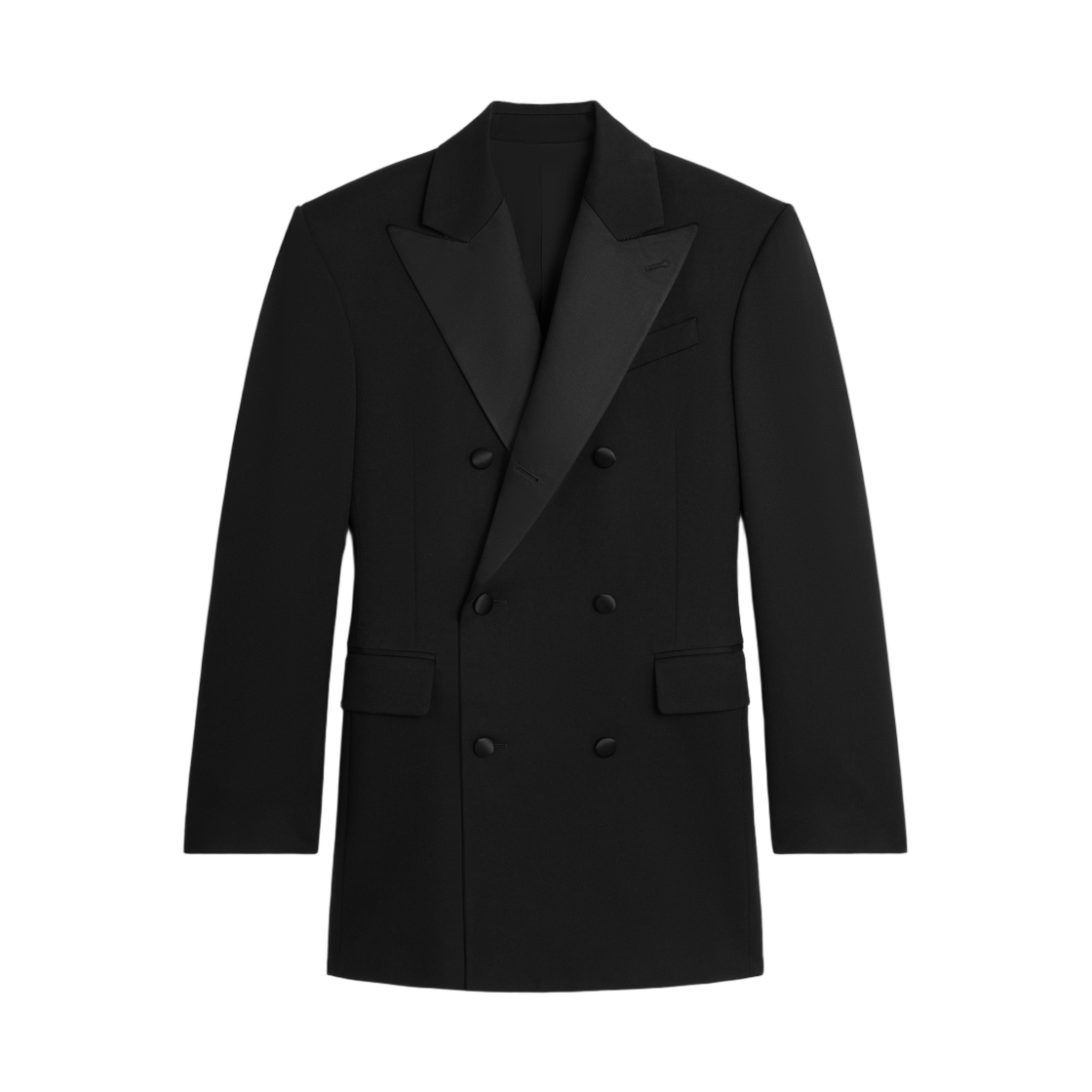 셀린느 콜론느 턱스 자켓 울 앤 모헤어 개버딘 블랙(Celine Colonne Tux Jacket in Wool and Mohair Gabardine Black)