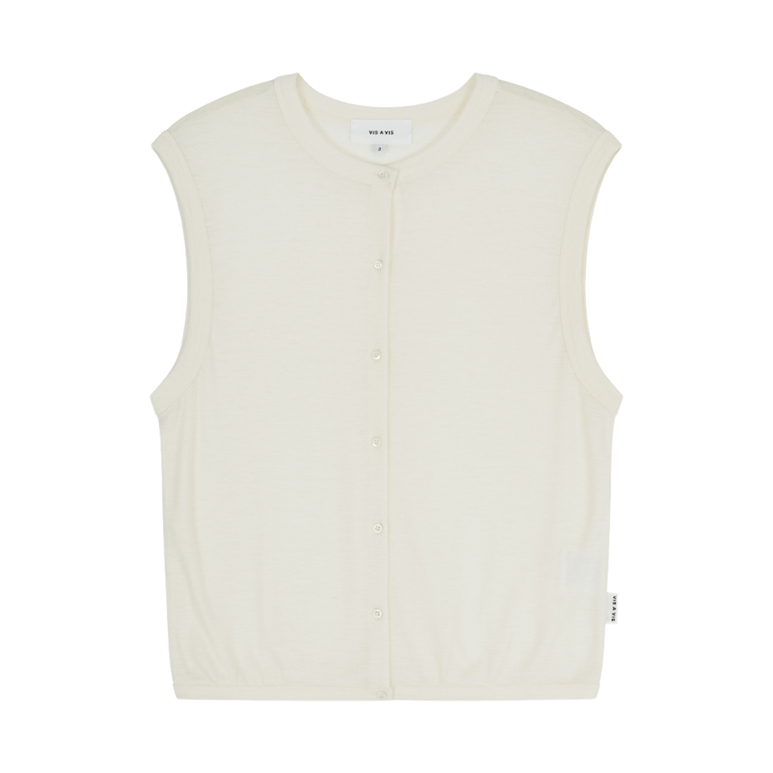 비자비 슈퍼 원투엔티스 울 저지 베스트 아이보리(VIS A VIS Super 120'S Wool Jersey Vest Ivory)
