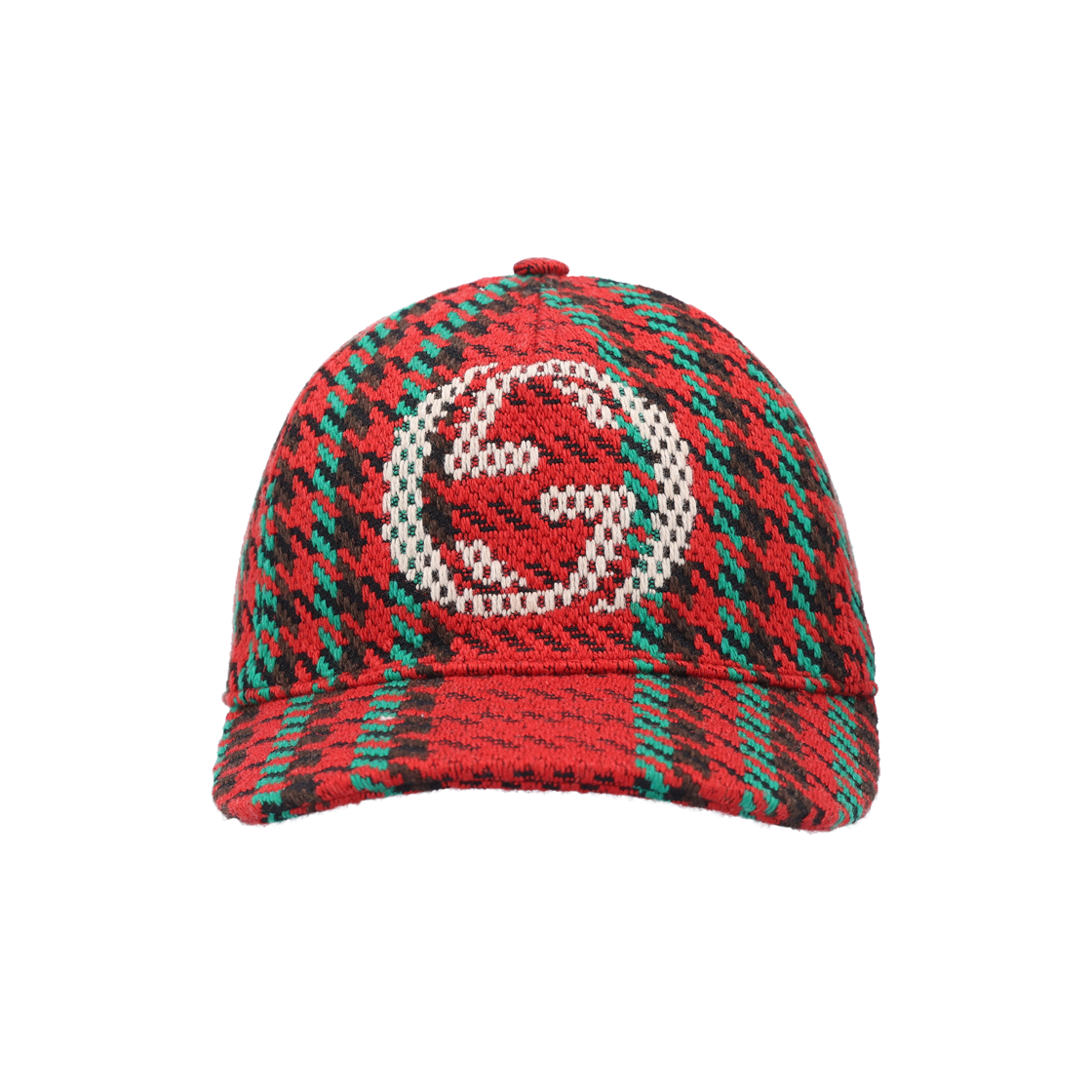 구찌 640869 인터로킹 G 하운드투스 베이스볼 캡(Gucci Interlocking G Houndstooth Baseball Cap)