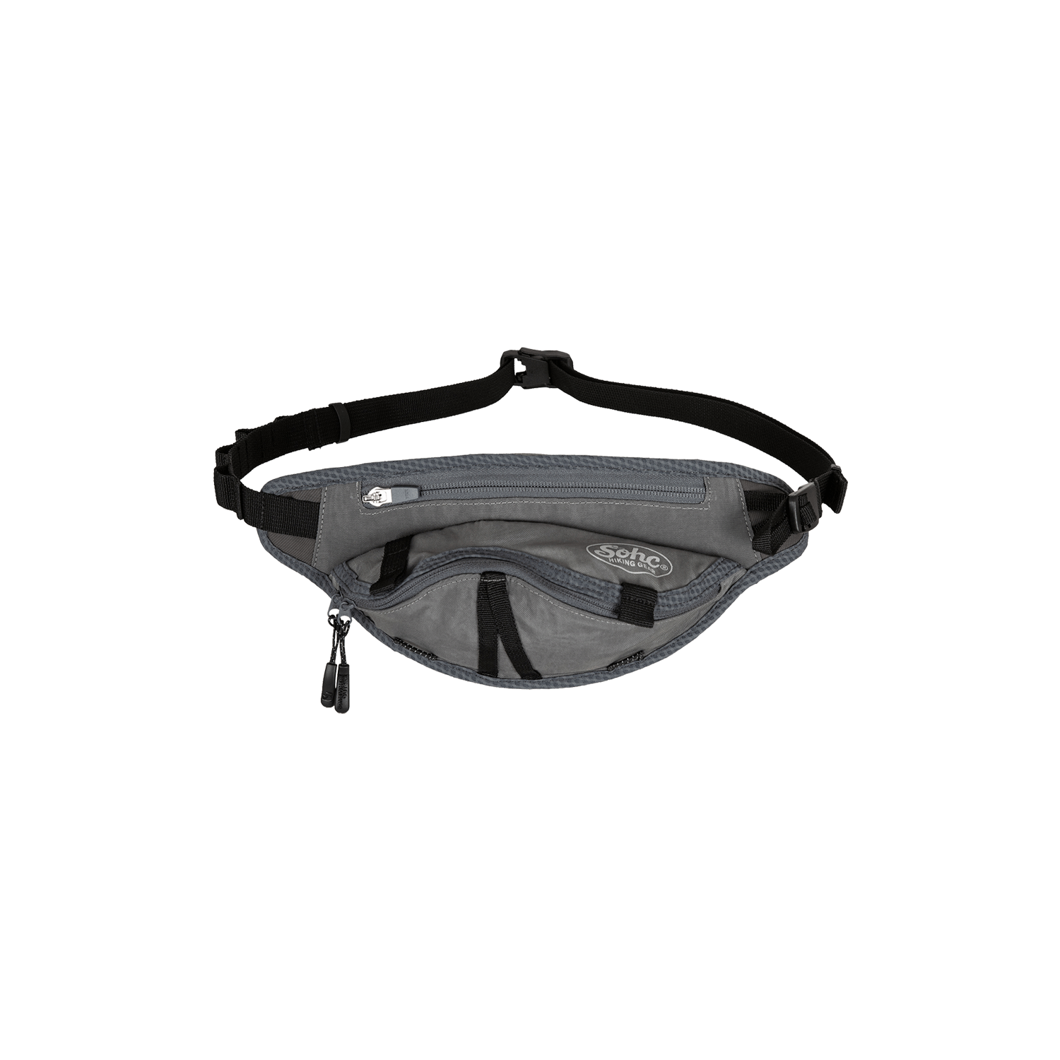 12VSA903Z5 SOHC Wavy Zipper Belt Bag_12VSA903 Gray