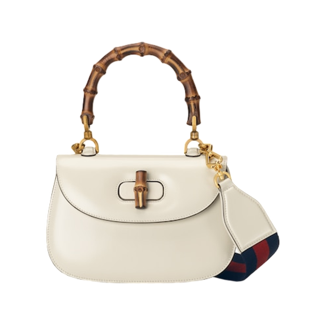 구찌 뱀부 1947 스몰 백 화이트(Gucci Bamboo 1947 Small Bag White) - 1