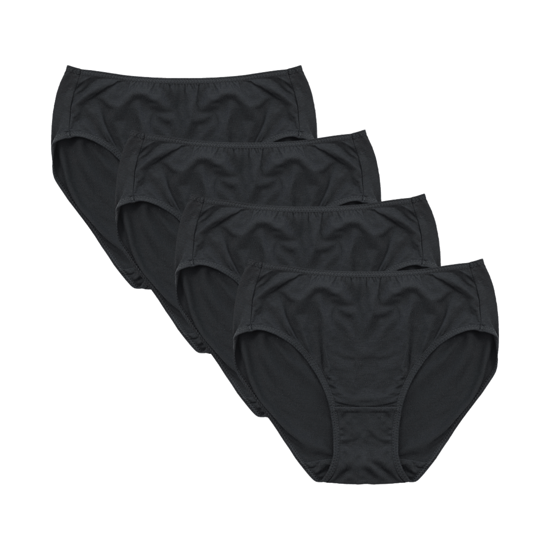 (W) 에이원 모달 데일리 팬티 1700 4팩 블랙((W) AONE Modal Daily Panty 1700 4-Pack Black)