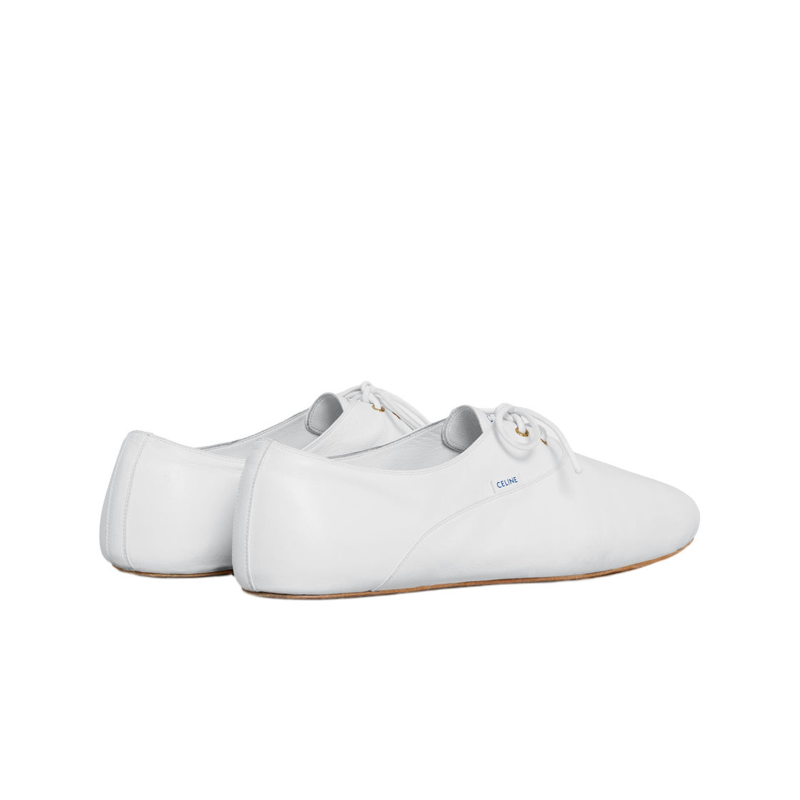 셀린느 발레 레이스업 슈 램스킨 울트라 화이트(Celine Ballet Lace-Up Shoe in Lambskin Ultra White) - 3