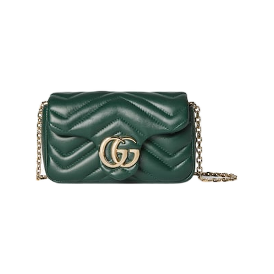 841290-AAFAX-3020 Gucci GG Marmont Mini Shoulder Bag Green