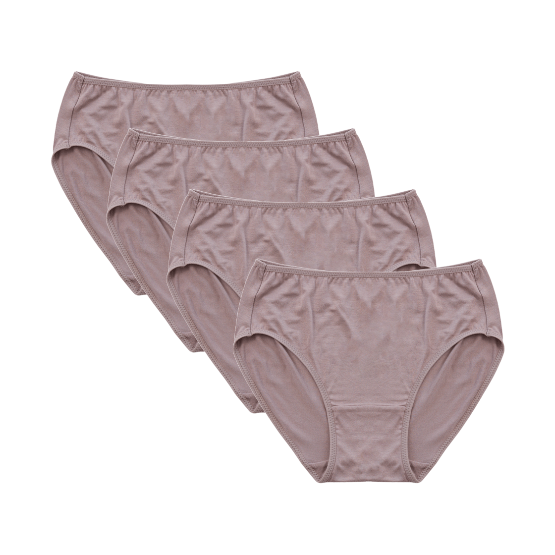 (W) 에이원 모달 데일리 팬티 1700 4팩 모카((W) AONE Modal Daily Panty 1700 4-Pack Mocha) - 1