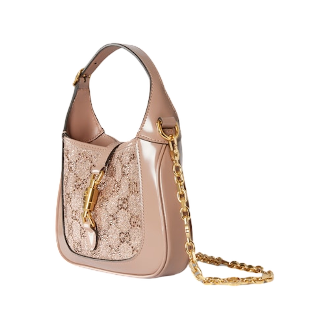 구찌 재키 1961 크리스탈 미니 백 더스티 핑크(Gucci Jackie 1961 Crystal Mini Bag Dusty Pink) - 2