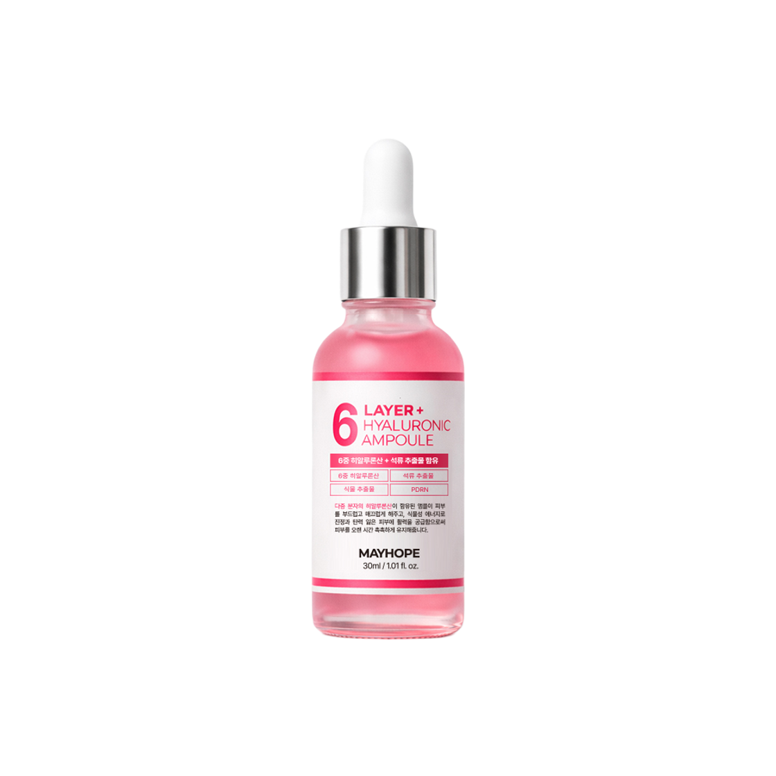 메이홉 히알루론산 + PDRN 수분 보습 케어 앰플 30ml(MAYHOPE Hyaluronic Acid + PDRN Ampoule 30ml)